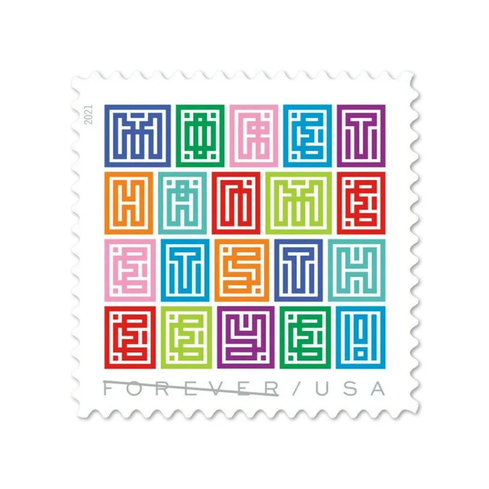 Mystery Message Forever Stamps