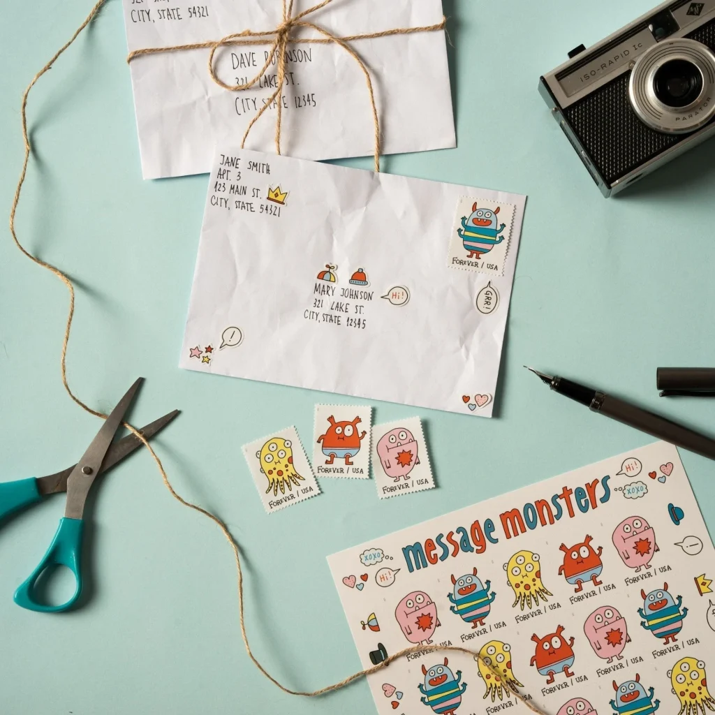 Message Monsters Forever Stamps