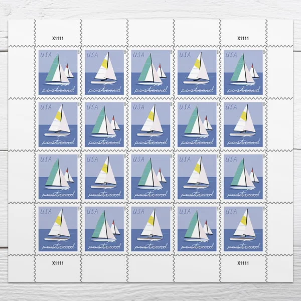 Sailboats Postcard Forever Stamps
