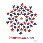 2016 Patriotic Spiral Forever First Class Forever Stamps