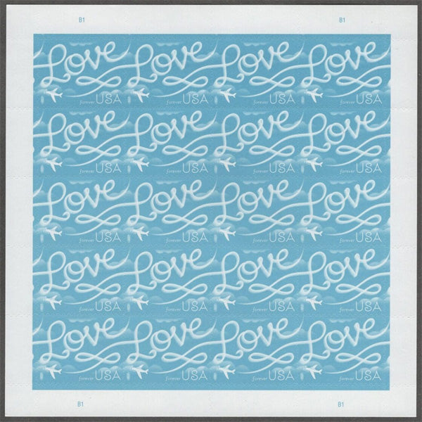 2017 Love Series: Airplane Skywriting Love Forever First Class Postage Stamps