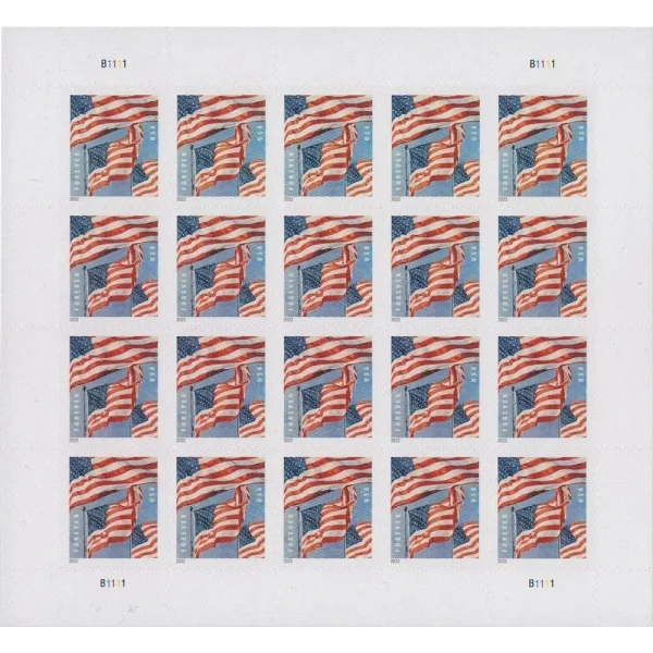 U.S. Flag 2022 Forever Stamps_Sheets