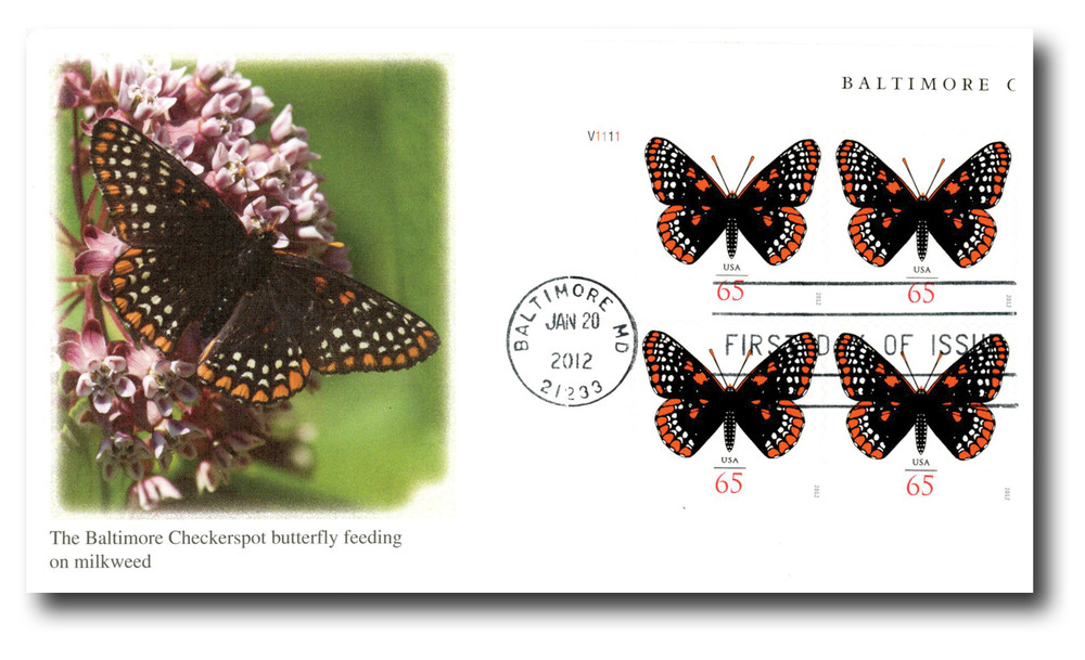 Baltimore Checkerspot USPS stamp 2012