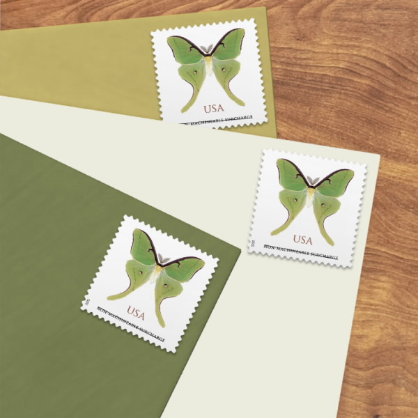 Luna Moth usps stamp, 2025