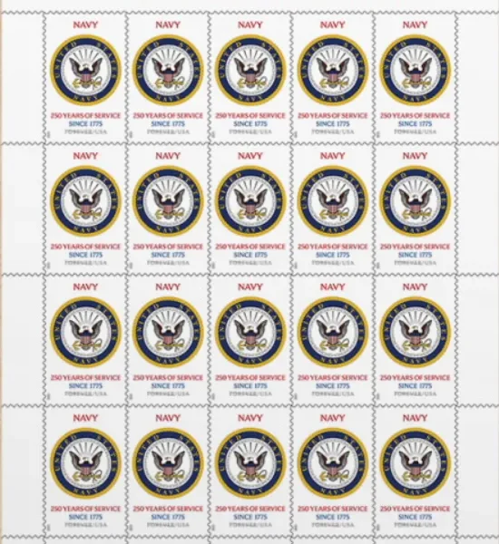U.S. Navy 250th - 2025 Forever Stamps, 100-Count